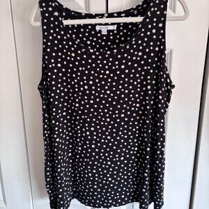 Chico's black and cream polka dot size 2 (L)